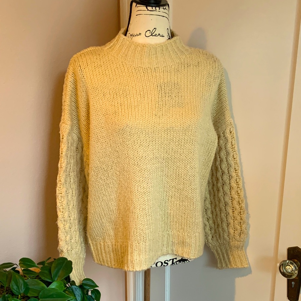 Forever 21 oversized mock neck pullover